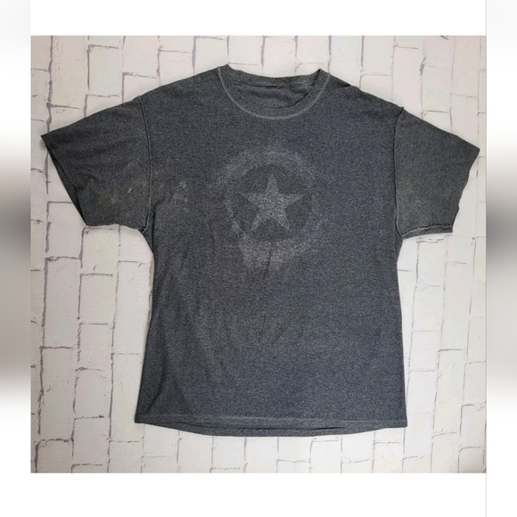 Marvel Comics T-Shirt Mens Large Captain America Avengers Superhero Solider Gray - Picture 11 of 12